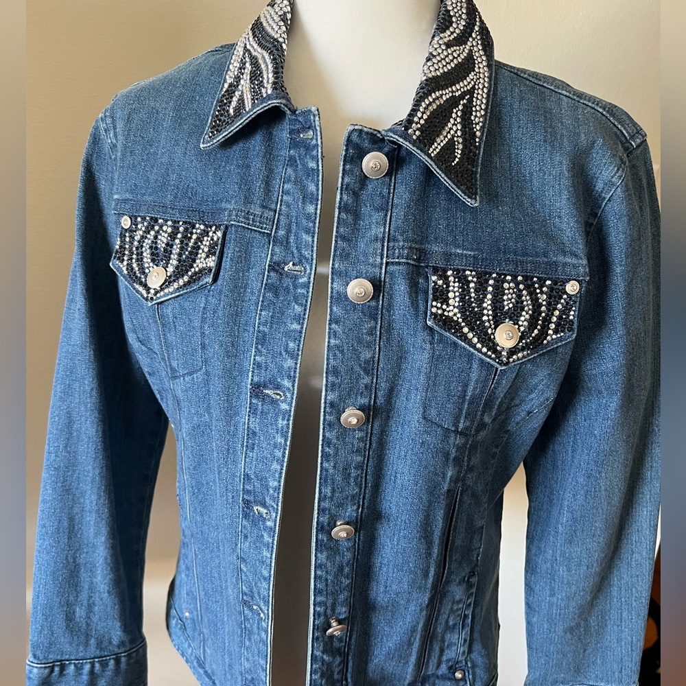 Bedazzled Jean Jacket - image 2